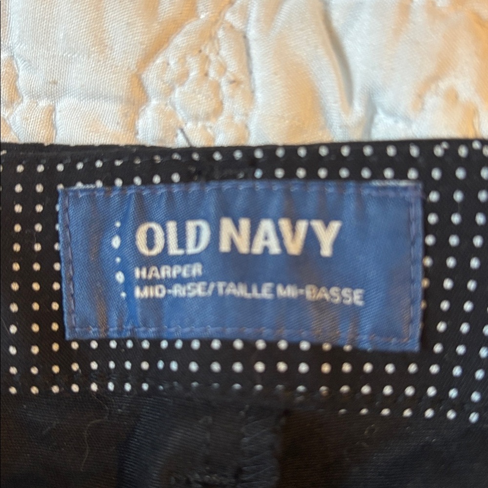 Old Navy Black and White Polka Dot Trousers